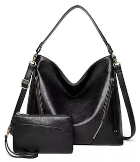 Foto 1 | Set 2 Bolsas De Hombro Para Mujer Negro