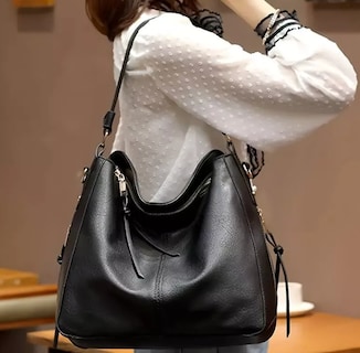Foto 2 | Set 2 Bolsas De Hombro Para Mujer Negro