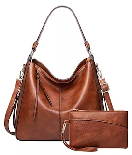Foto 1 | Set 2 Bolsas De Hombro Para Mujer Marrón