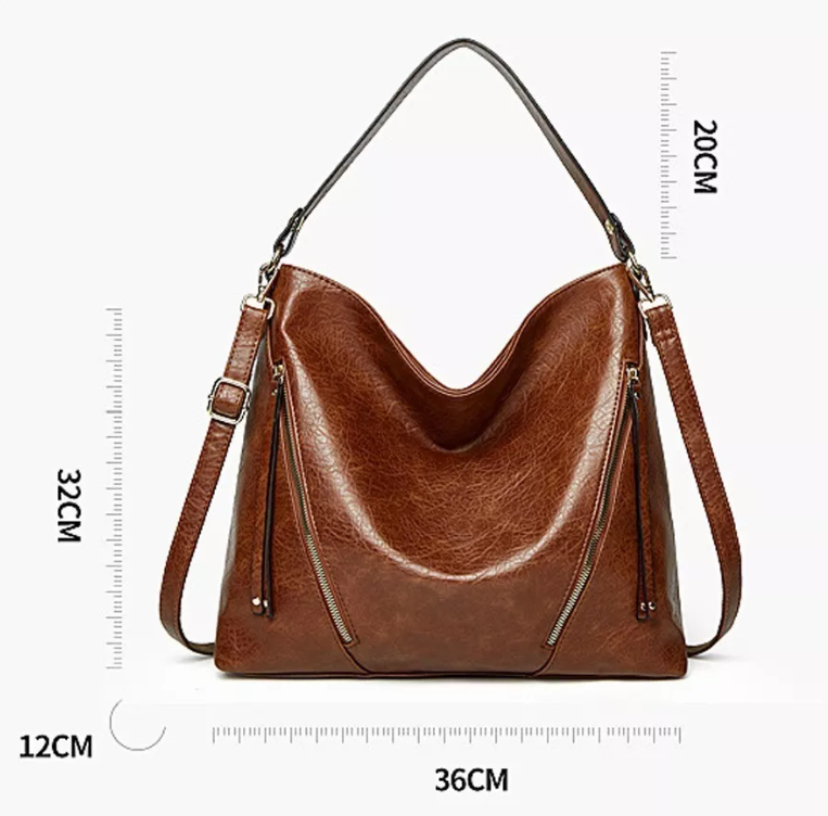 Foto 4 pulgar | Set 2 Bolsas De Hombro Para Mujer Marrón