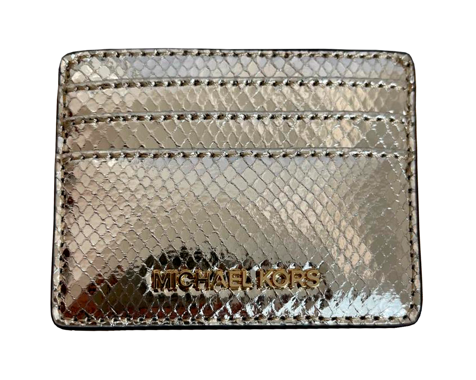 Foto 6 pulgar | Bolsa Michael Kors Medium Pouch And Card Case Gift Set 35f4ggzd6m Color Dorado