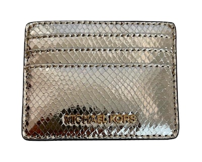 Foto 5 | Bolsa Michael Kors Medium Pouch And Card Case Gift Set 35f4ggzd6m Color Dorado