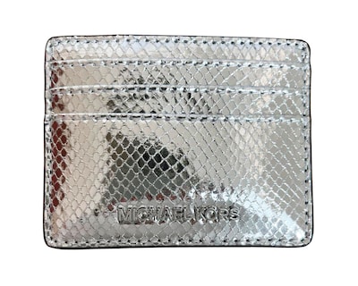 Foto 5 | Bolsa Michael Kors Medium Pouch And Card Case Gift Set 35f4sgzd6m Color Plateado