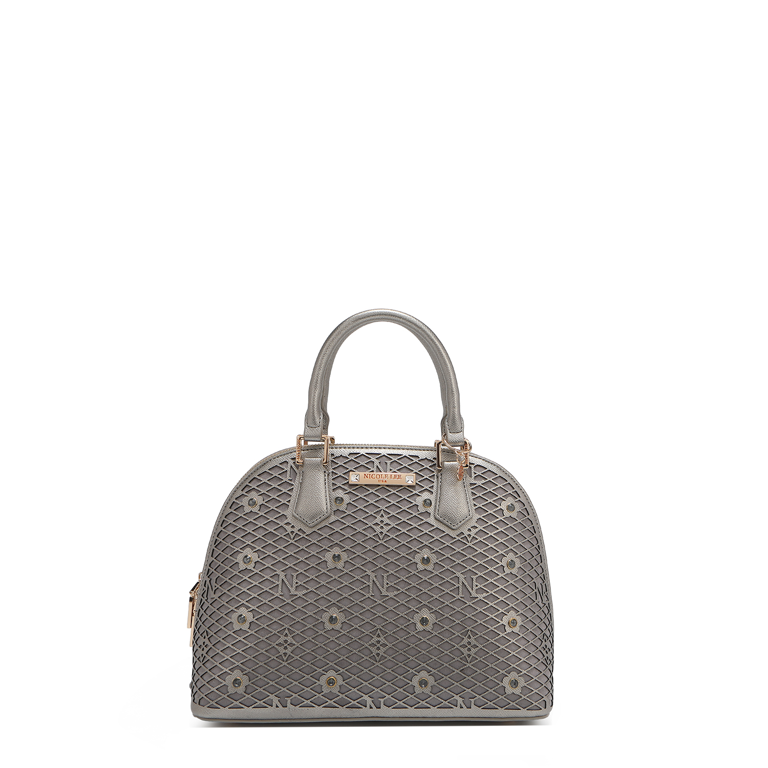 Bolsa Dome De Nicole Lee De Corte Laser Y Pedrería
