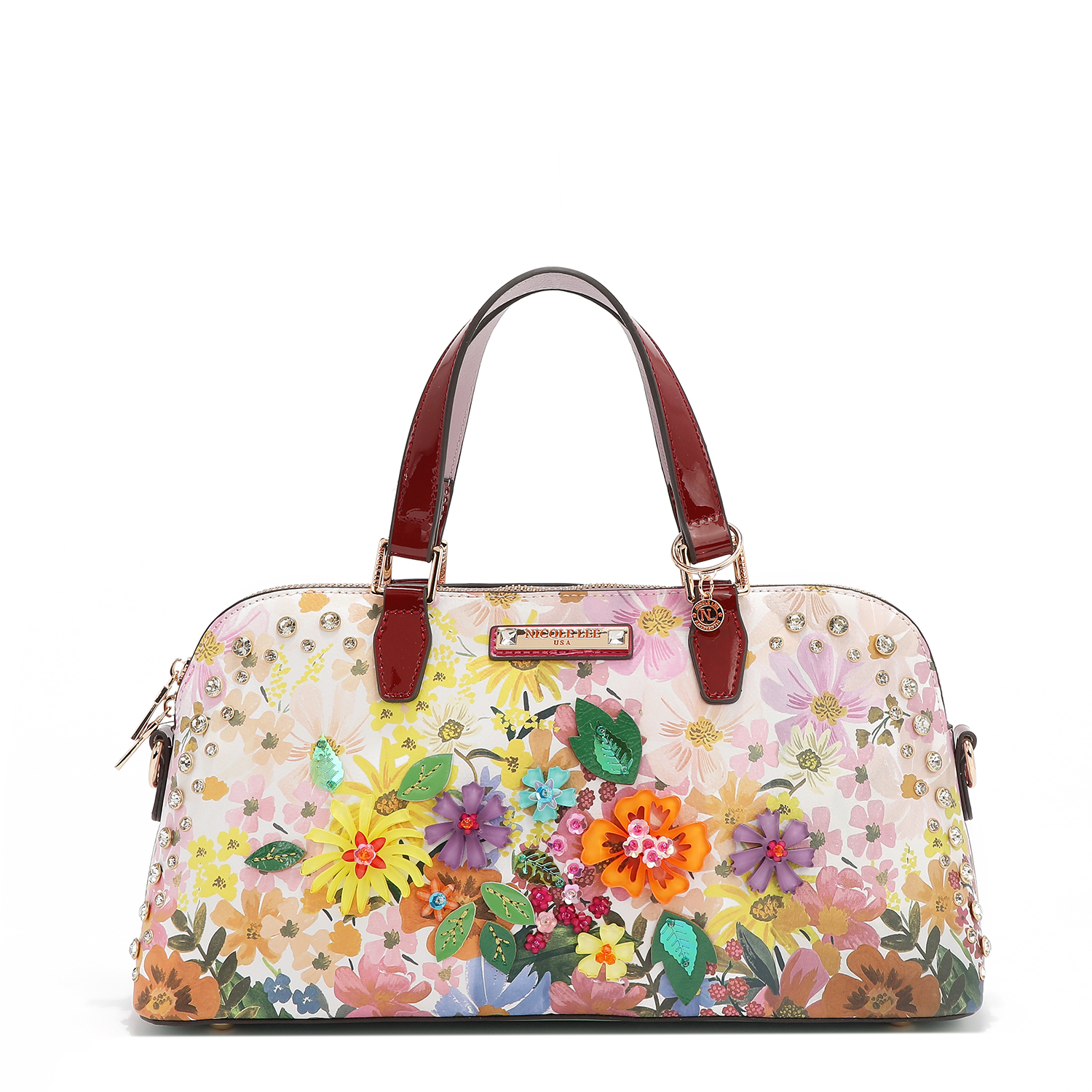 Foto 2 pulgar | Bolsa Bowling De Nicole Lee Estampado Dreams Blossom