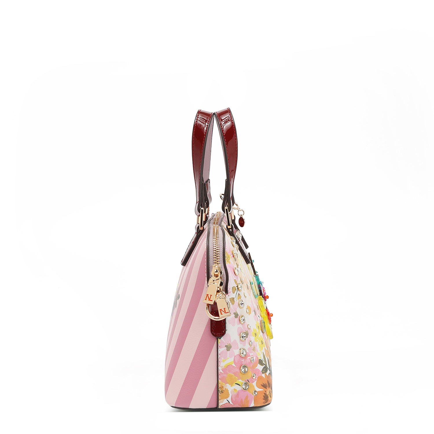 Foto 4 pulgar | Bolsa Bowling De Nicole Lee Estampado Dreams Blossom