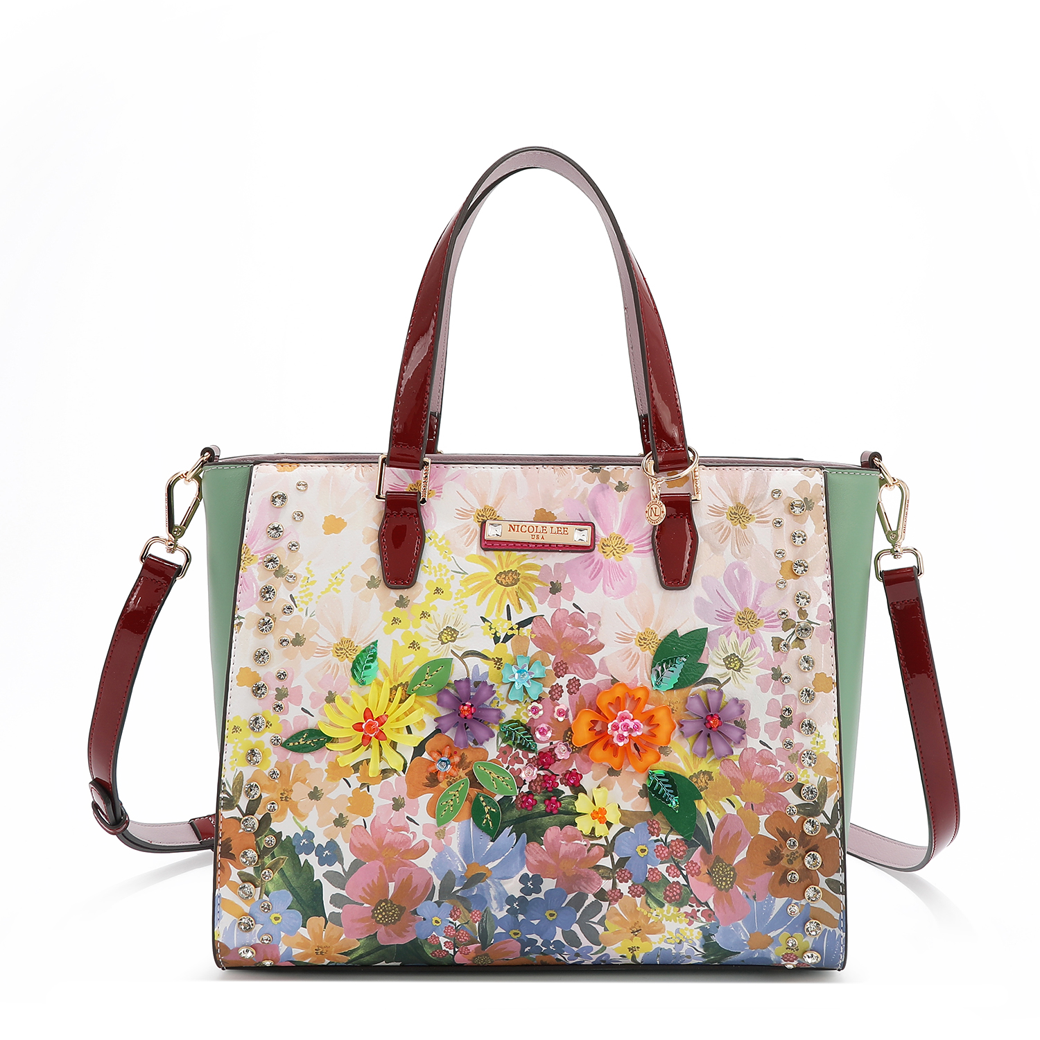 Foto 8 pulgar | Bolsa Tote De Nicole Lee Estampado Dreams Blossom