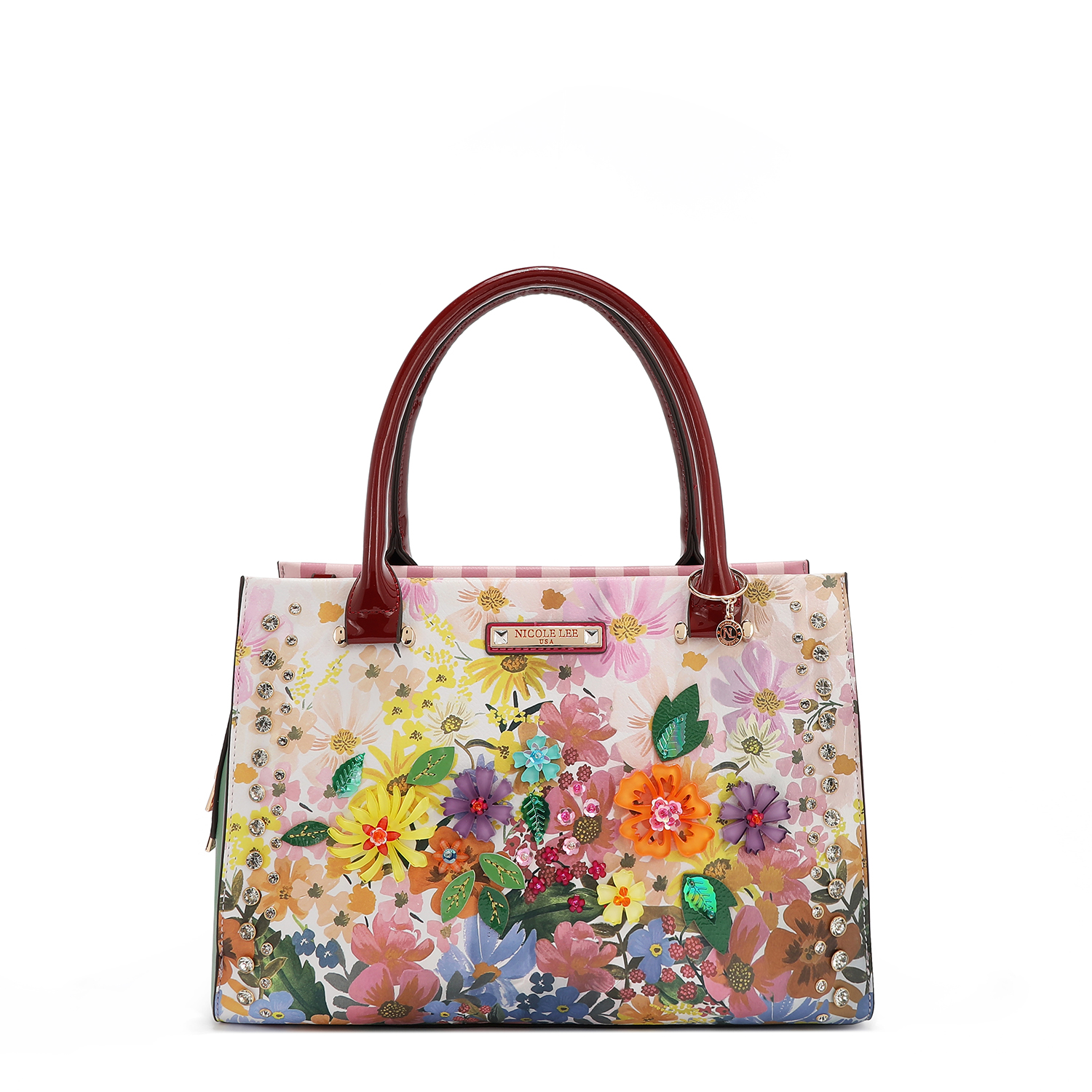 Foto 2 pulgar | Bolsa Cuadrada De Nicole Lee Estampado Dreams Blossom