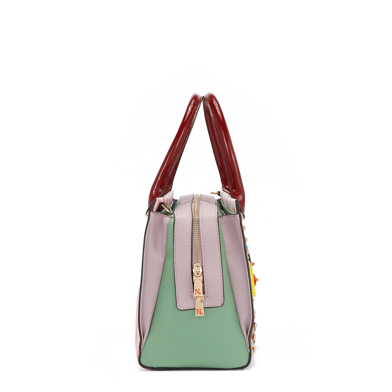 Foto 4 pulgar | Bolsa Cuadrada De Nicole Lee Estampado Dreams Blossom
