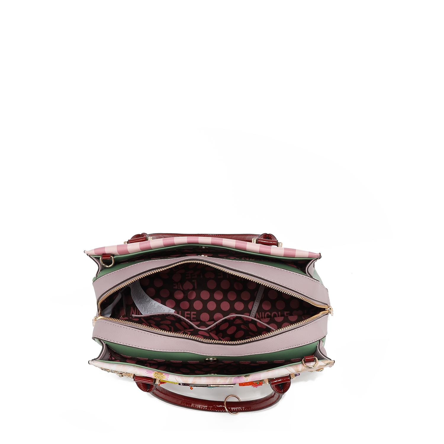 Foto 5 | Bolsa Cuadrada De Nicole Lee Estampado Dreams Blossom