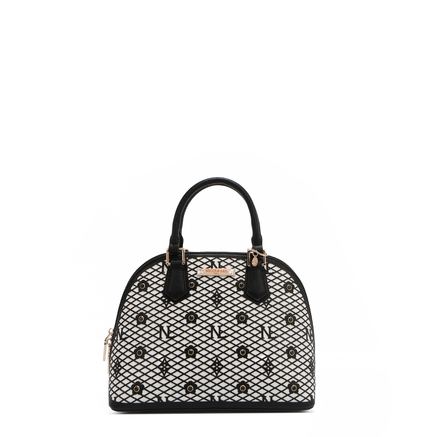 Bolsa Dome De Nicole Lee De Corte Laser Y Pedrería