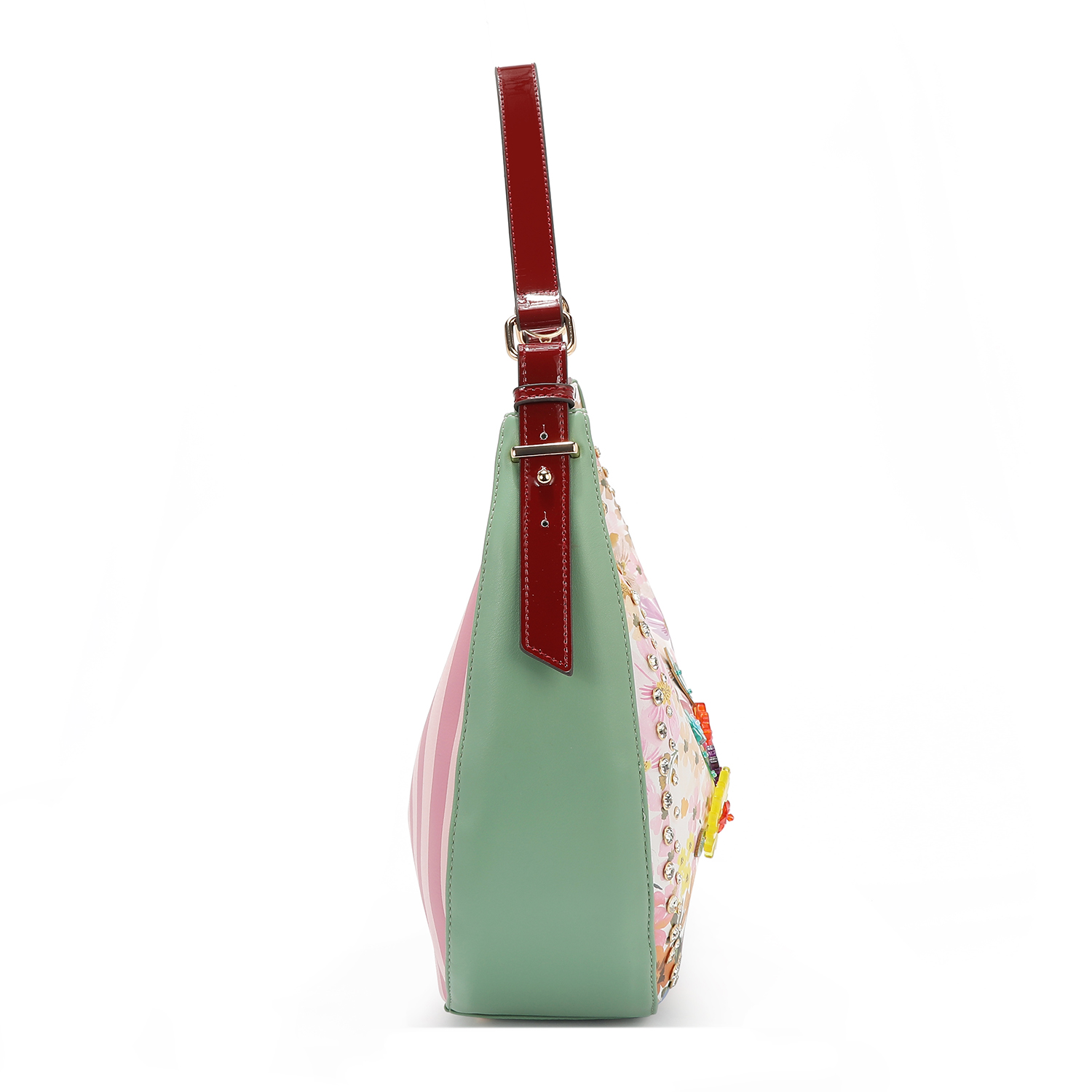Foto 4 pulgar | Bolsa Hobo De Nicole Lee Estampado Dreams Blossom
