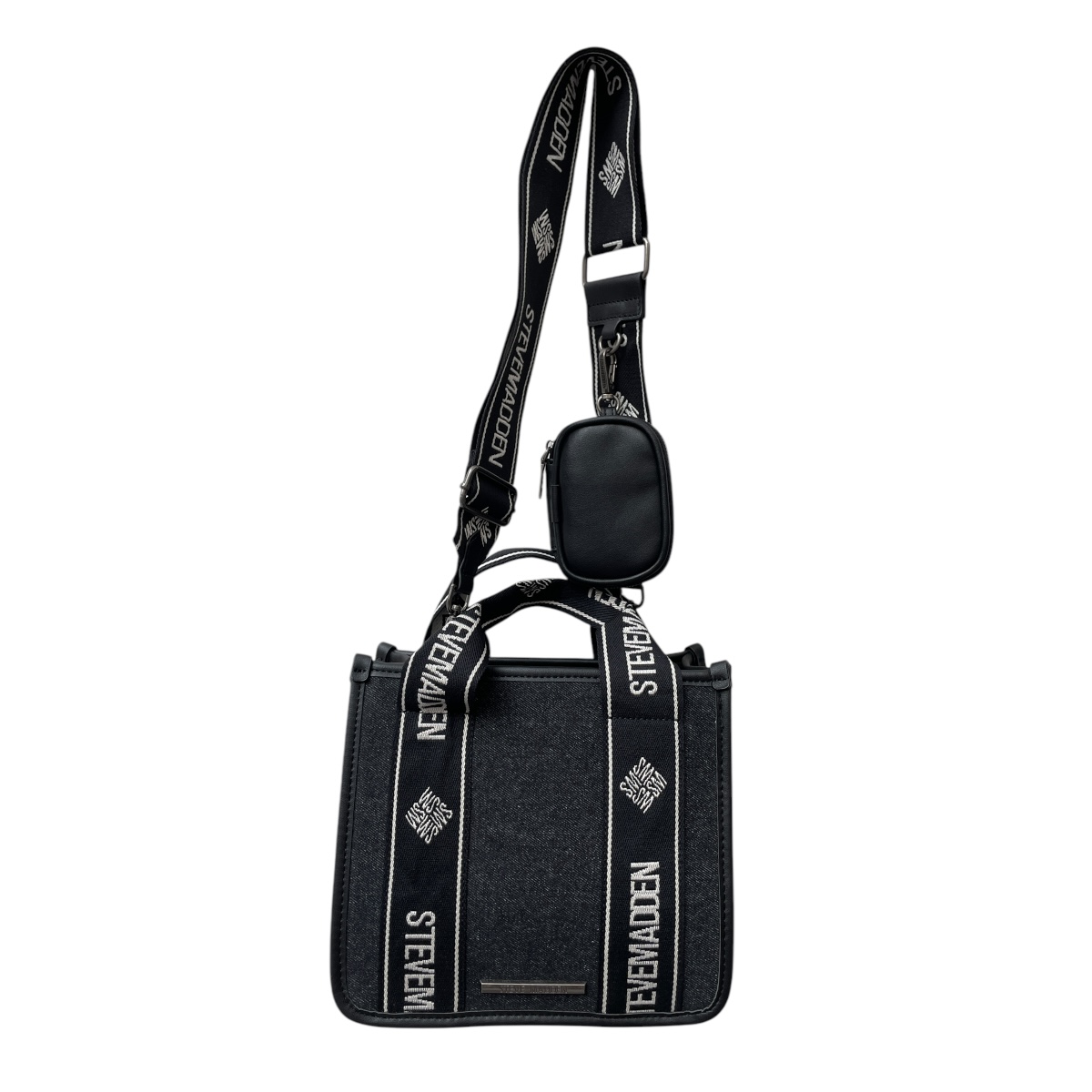Foto 4 pulgar | Bolsa Steve Madden Bwebber Negra para Dama