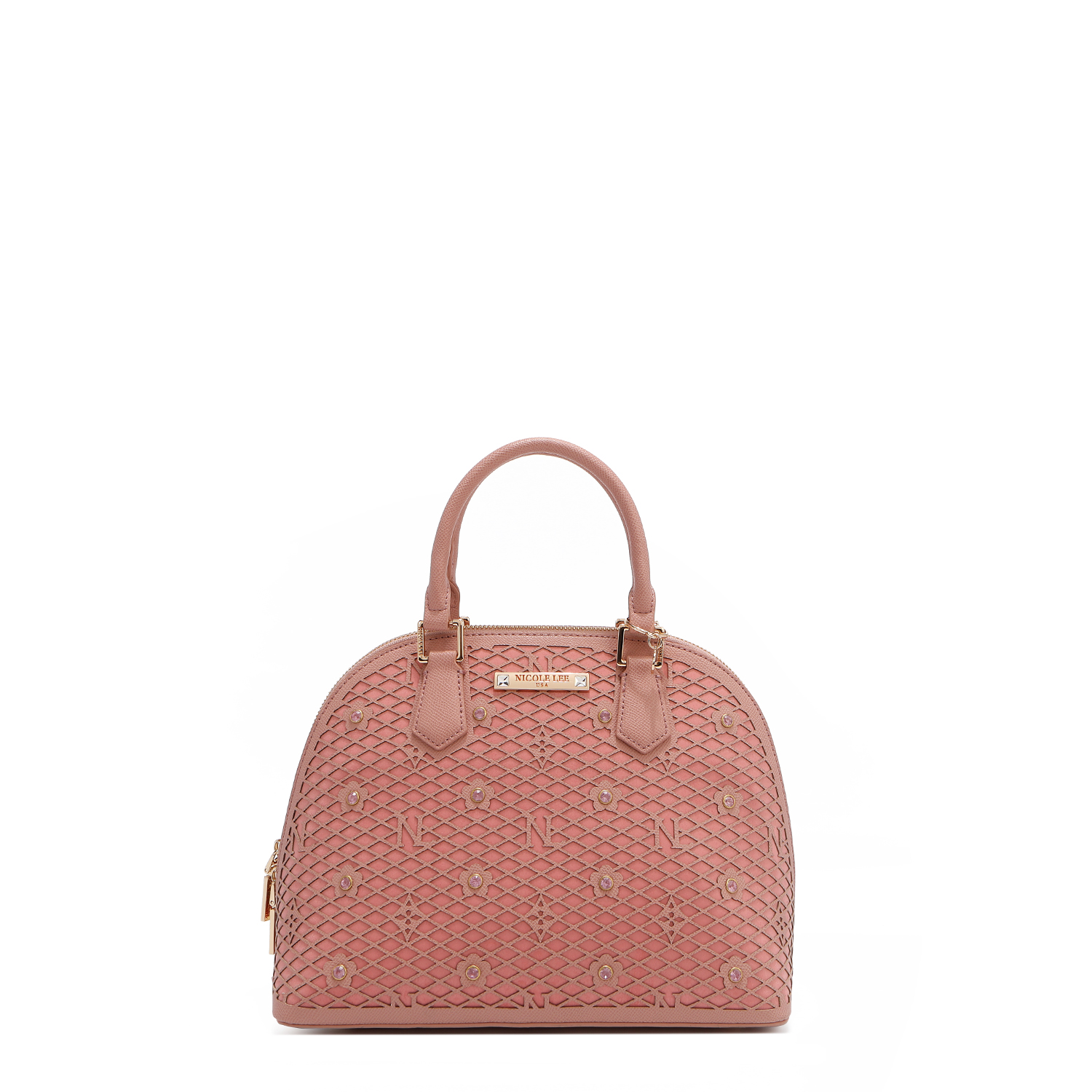 Bolsa Dome De Nicole Lee De Corte Laser Y Pedrería