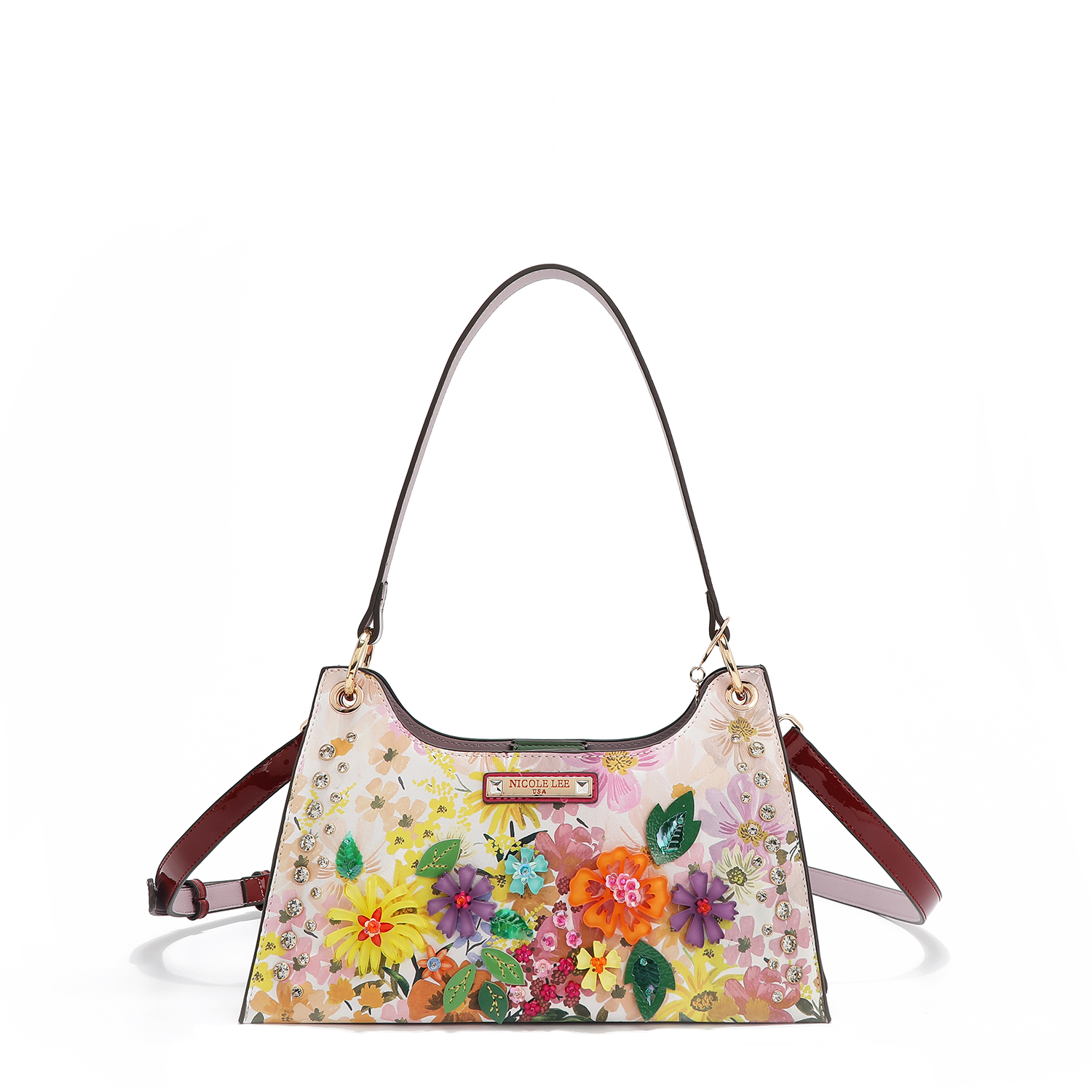 Foto 8 pulgar | Bolsa Shoulder De Nicole Lee Estampado Dreams Blossom
