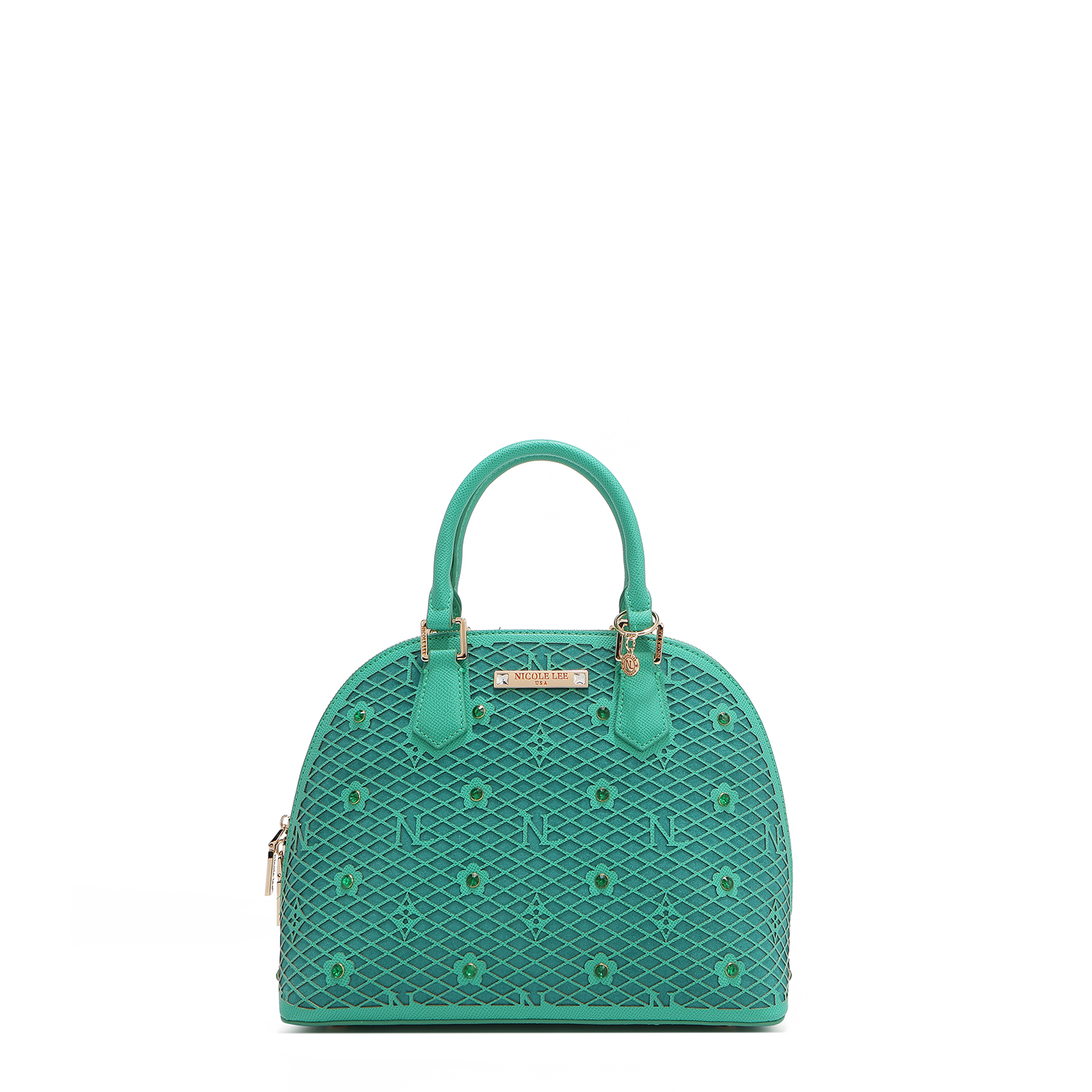 Bolsa Dome De Nicole Lee De Corte Laser Y Pedrería