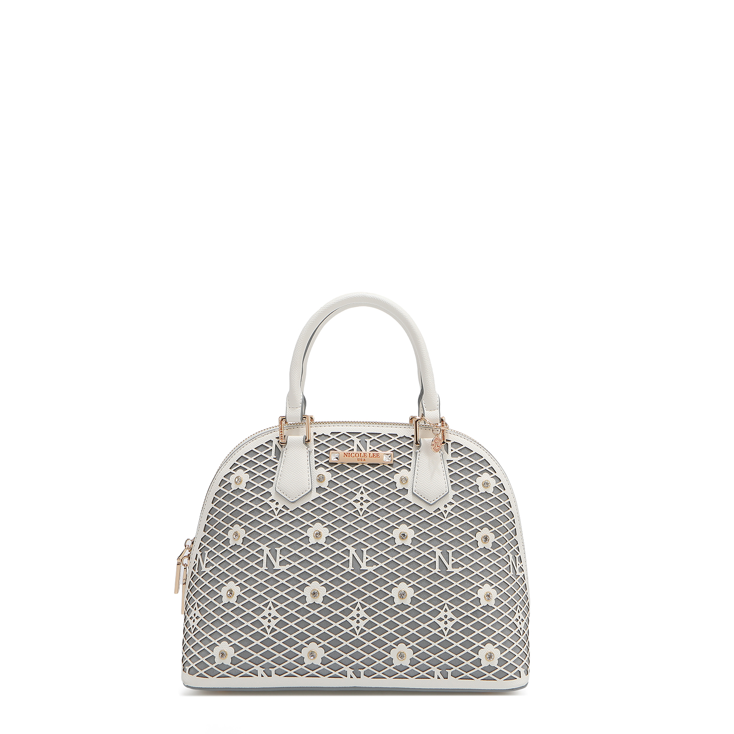 Bolsa Dome De Nicole Lee De Corte Laser Y Pedrería