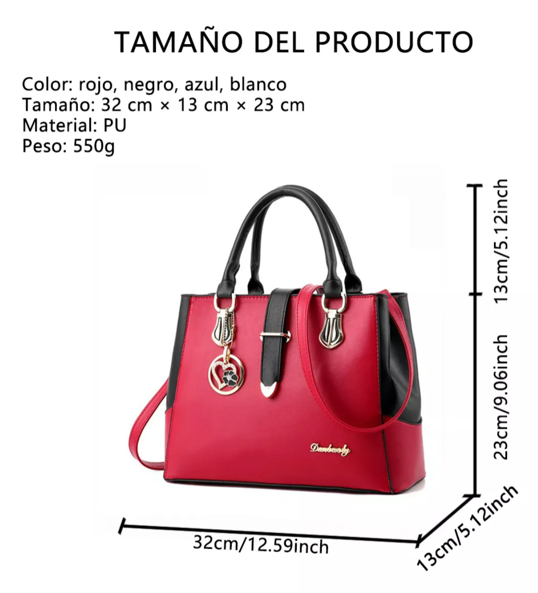 Foto 2 | Xtellar Bolsos De Mujer Bolsos Bandolera Bolsos De Hombro Color Rojo
