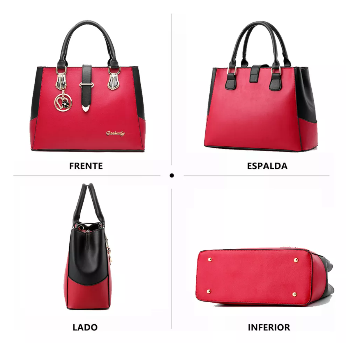 Foto 5 pulgar | Xtellar Bolsos De Mujer Bolsos Bandolera Bolsos De Hombro Color Rojo