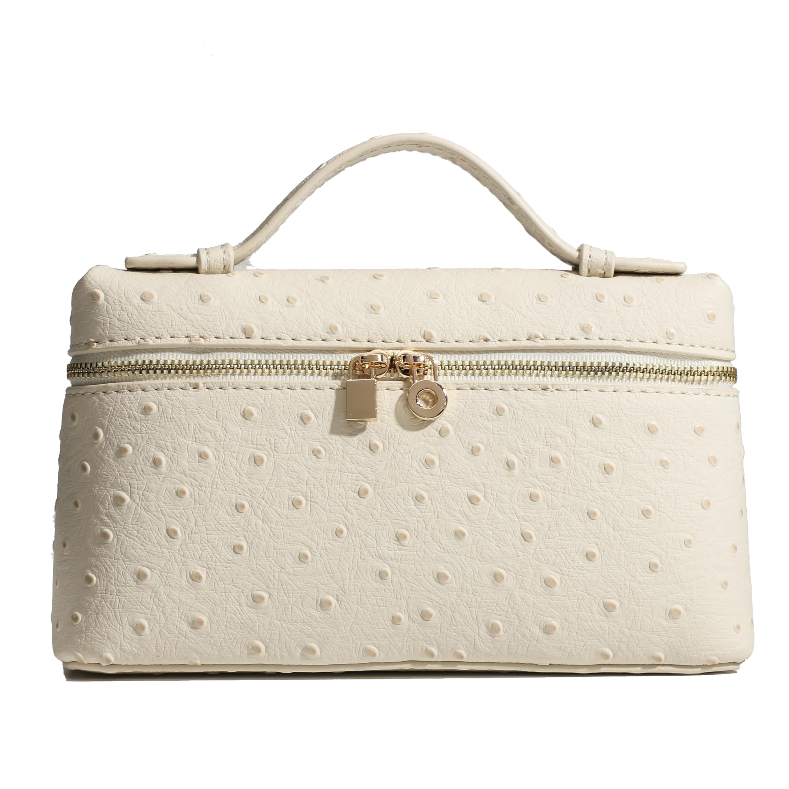 Foto 1 | Bandolera Rejolly Para Mujer, Pequeña, Piel, Color Crema - Venta Internacional.