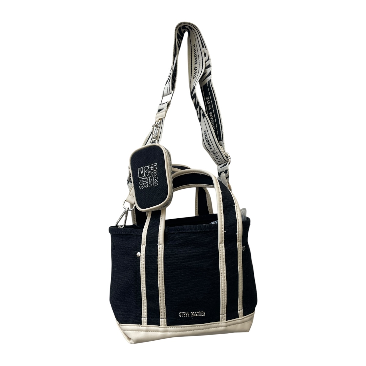 Foto 5 pulgar | Bolsa Steve Madden Tote Small Blackmulti para Dama
