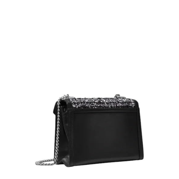 Foto 3 pulgar | Bandolera Michael Kors Whitney Large Tweed De Piel Negra - Venta Internacional.