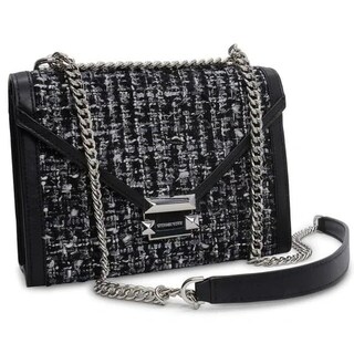 Foto 3 | Bandolera Michael Kors Whitney Large Tweed De Piel Negra - Venta Internacional.