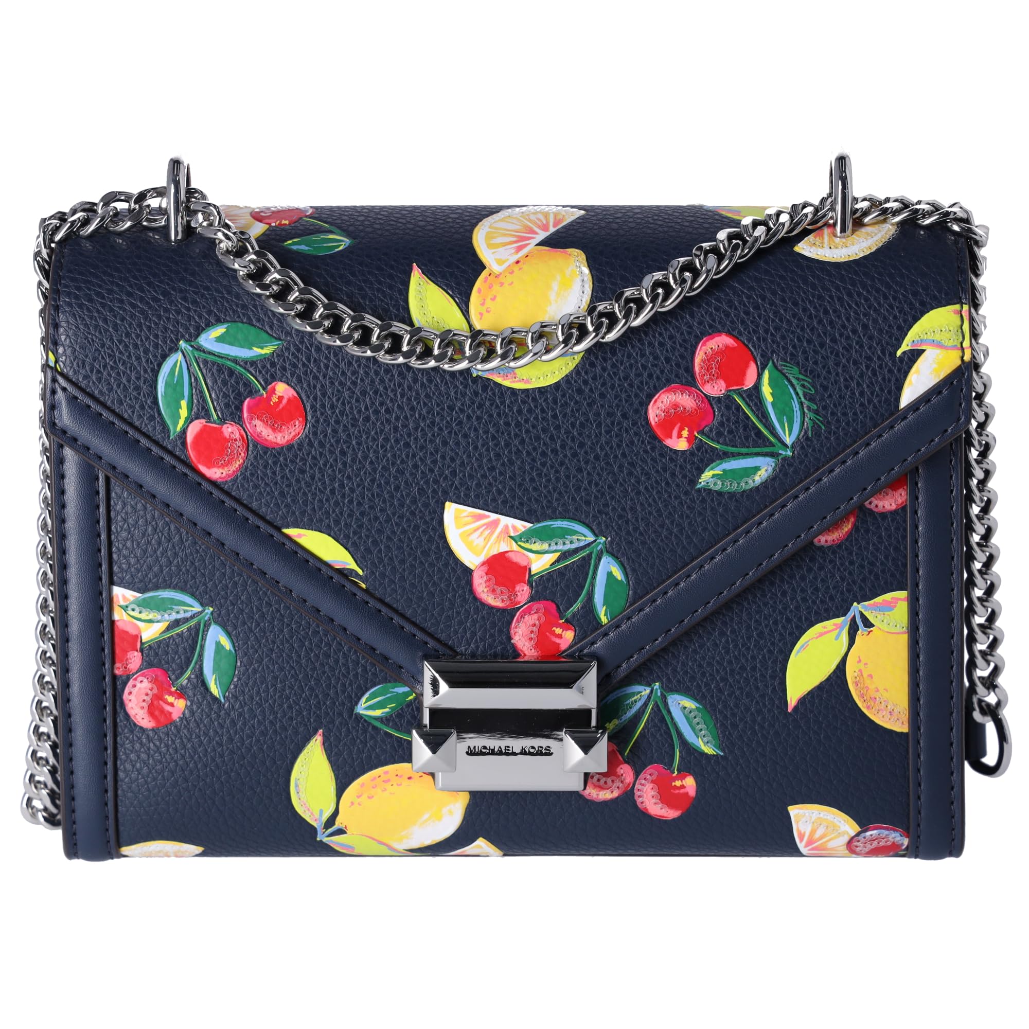 Foto 1 | Bandolera Michael Kors Whitney Medium Con Lentejuelas Azul Marino - Venta Internacional.