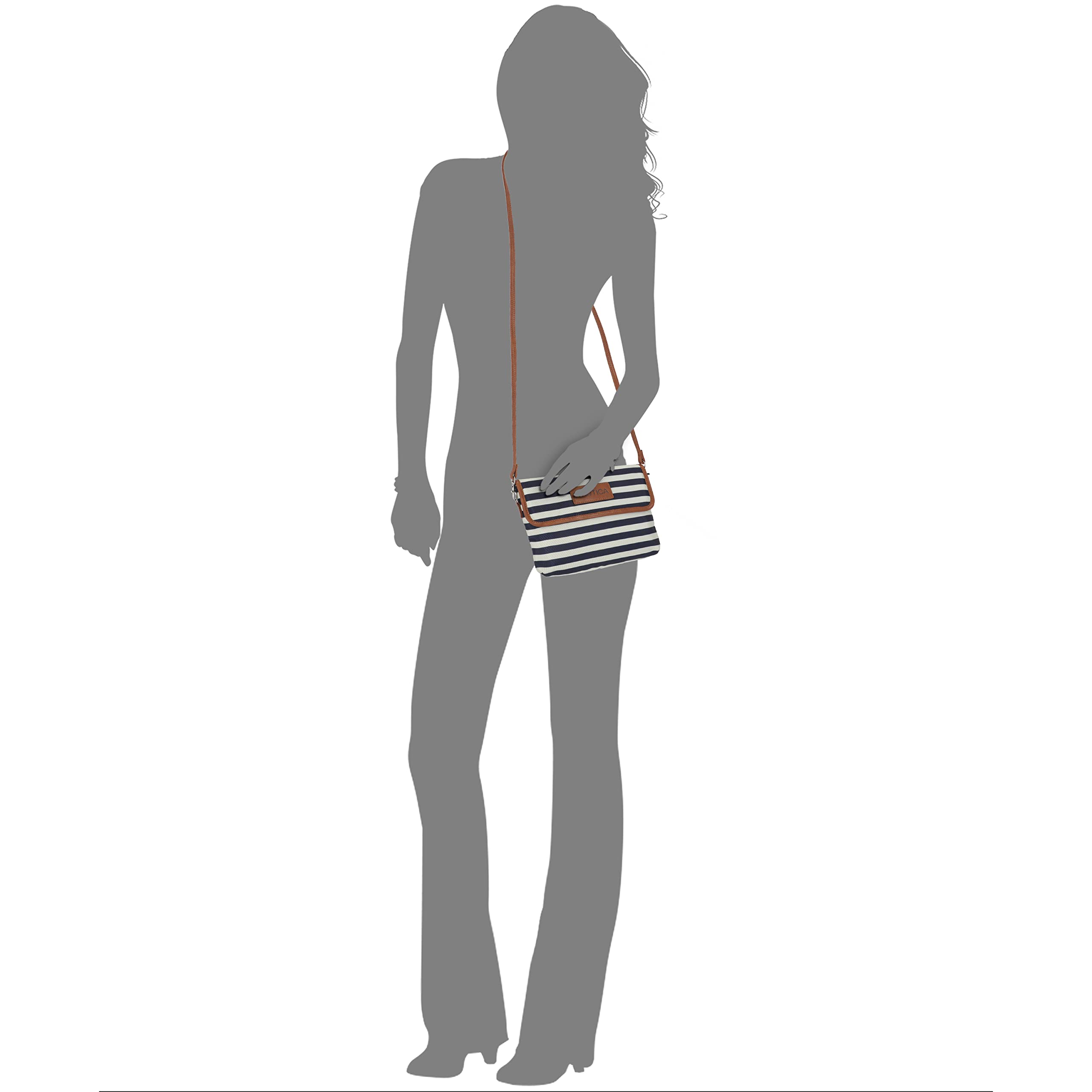 Foto 6 pulgar | Bolso De Mano Tipo Cartera Con Forma De Bandolera Para Mujer Nautica Indigo - Venta Internacional.