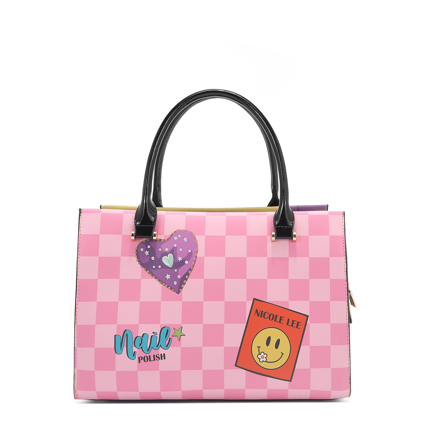 Foto 2 | Bolsa Cuadrada De Nicole Lee Estampado Nail Polish