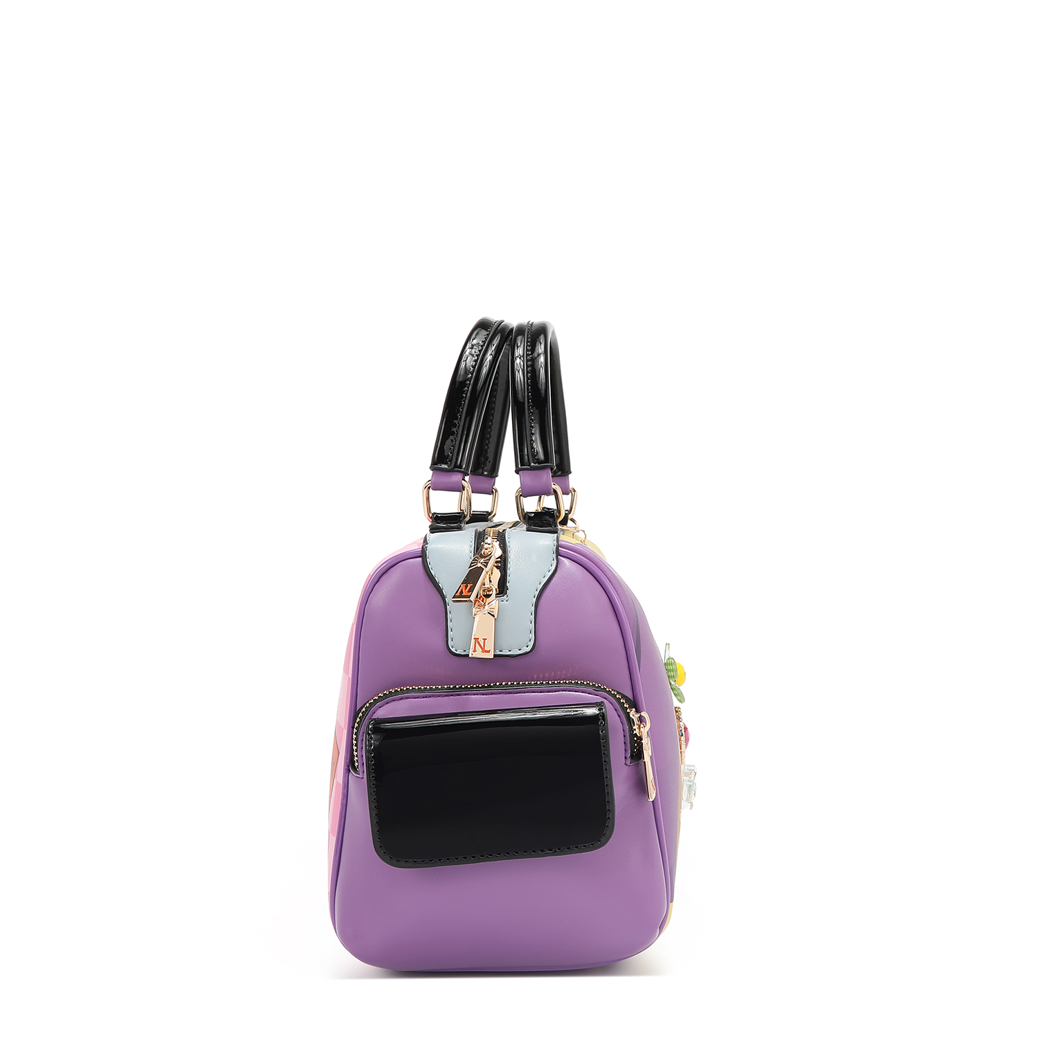 Foto 4 pulgar | Bolsa Boston De Nicole Lee Estampado Nail Polish