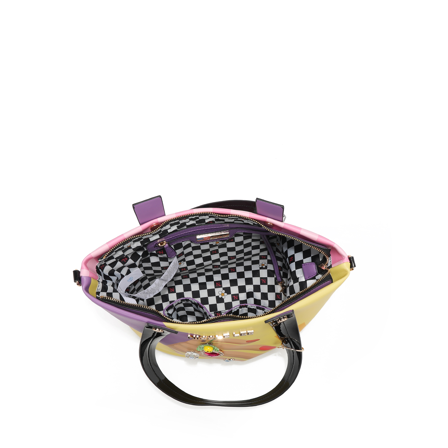 Foto 6 pulgar | Bolsa Tote Nicole Lee Estampado Nail Polish
