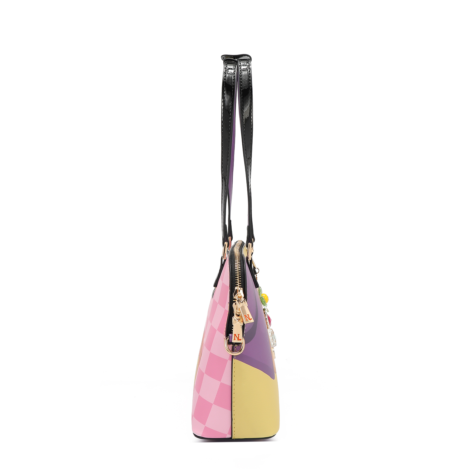 Foto 4 pulgar | Bolsa Bowler Nicole Lee Estampado Nail Polish
