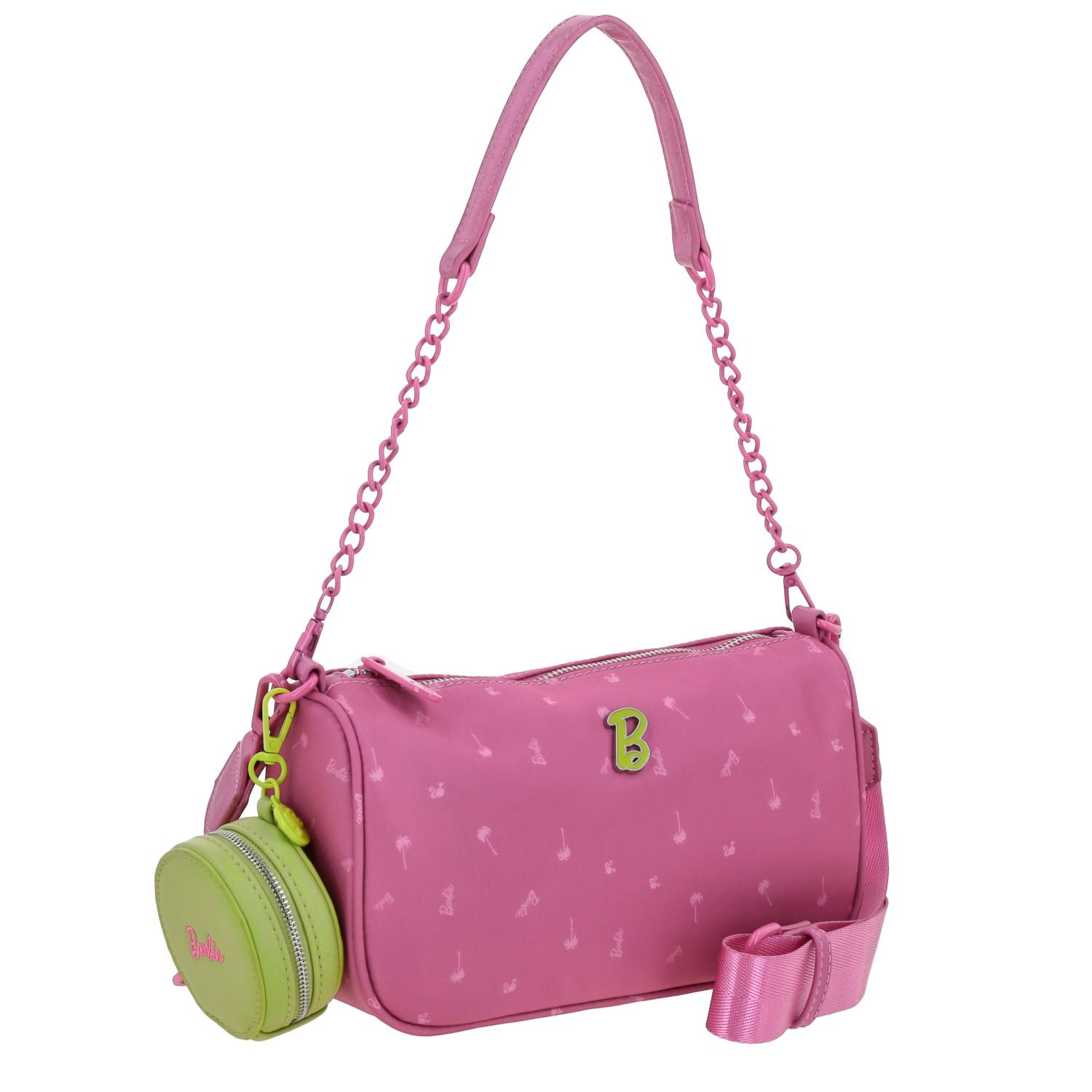 Foto 7 pulgar | Bolso Baguette Rosa Barbie By Gorett Lor