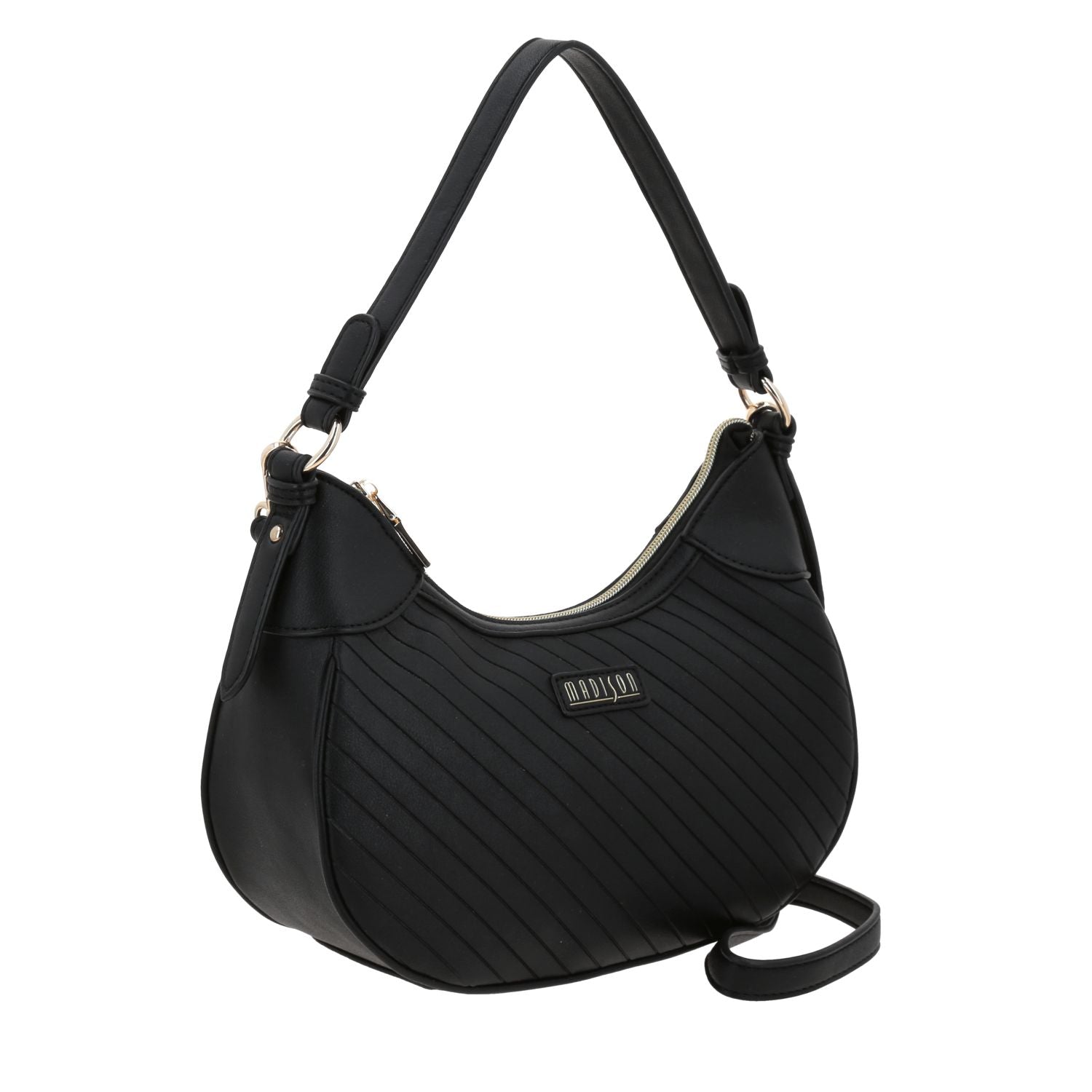 Foto 7 pulgar | Bolso Baguette Negro Madison Player