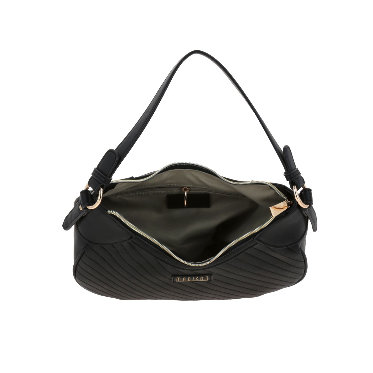 Foto 8 pulgar | Bolso Baguette Negro Madison Player