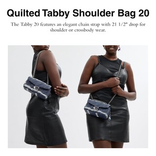 Foto 2 | Bolso De Hombro Coach Tabby 20 Midnight Navy Multicolor - Venta Internacional.