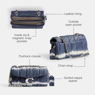 Foto 3 | Bolso De Hombro Coach Tabby 20 Midnight Navy Multicolor - Venta Internacional.