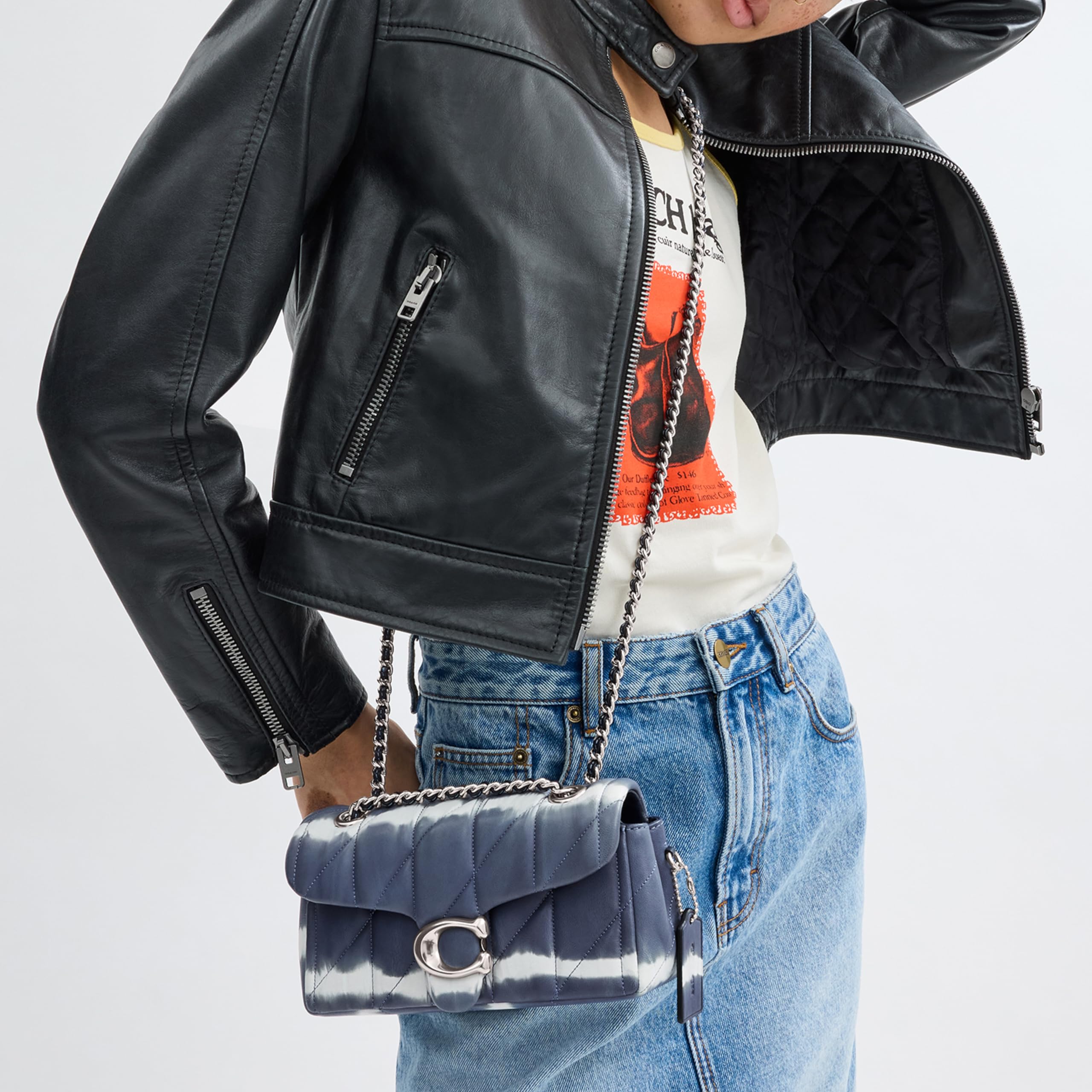 Foto 6 pulgar | Bolso De Hombro Coach Tabby 20 Midnight Navy Multicolor - Venta Internacional.