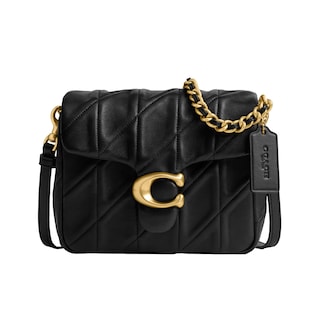 Foto 1 | Bolso Coach Times Square Tabby 17 Negro De Piel Napa Acolchada - Venta Internacional.