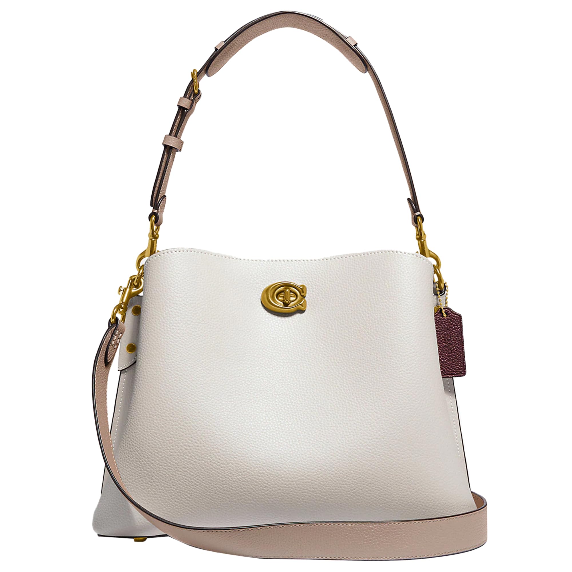 Bolso De Hombro Coach Leather Willow Chalk Para Mujer - Venta Internacional.