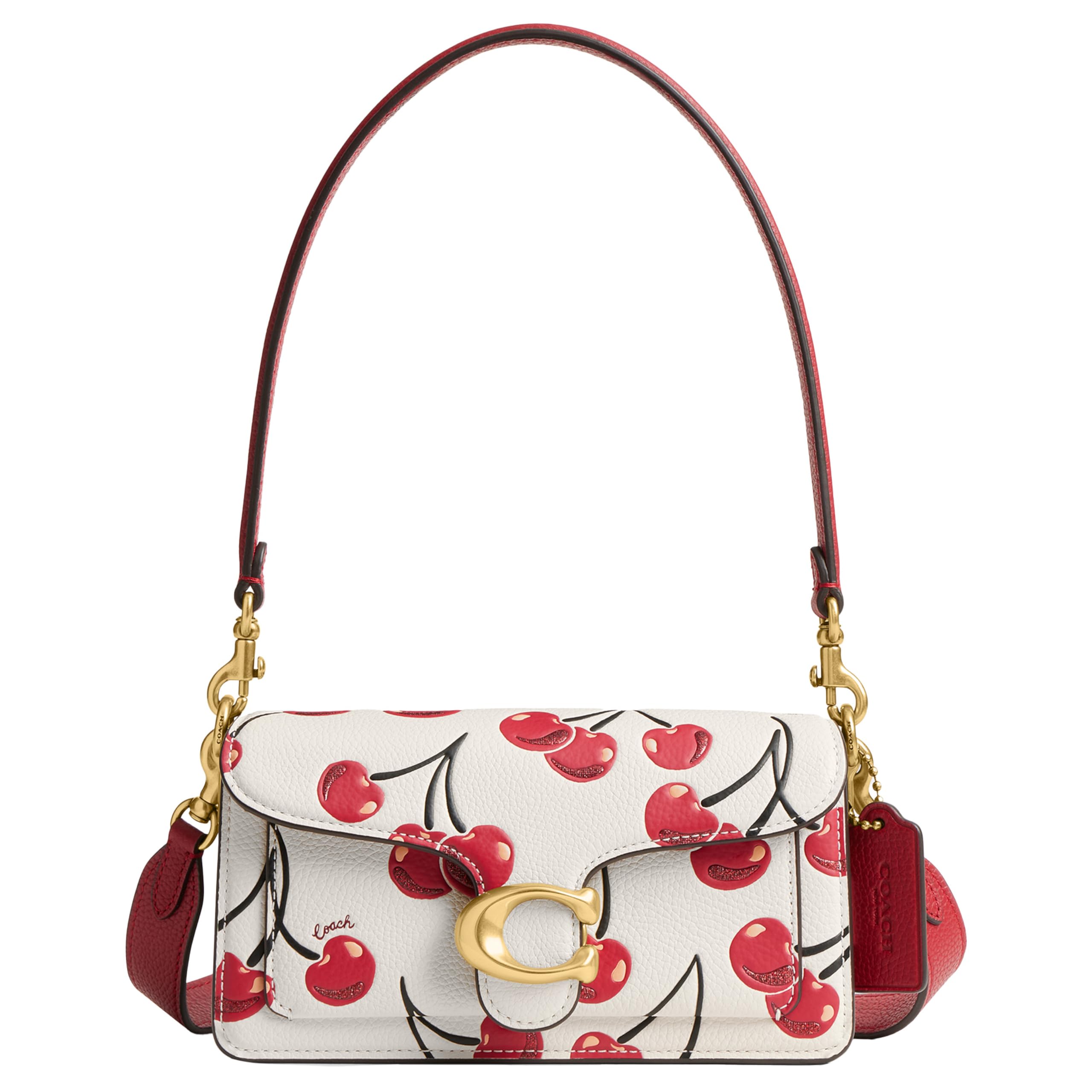 Bolso De Hombro Coach Tabby 20 Chalk De Piel Granulada Multipulida - Venta Internacional.