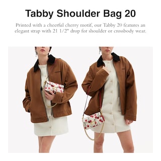 Foto 2 | Bolso De Hombro Coach Tabby 20 Chalk De Piel Granulada Multipulida - Venta Internacional.