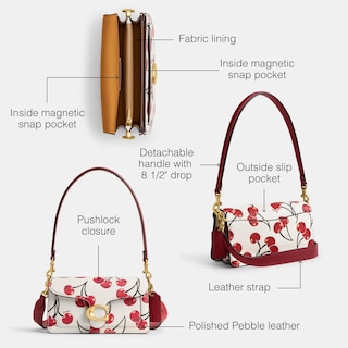 Foto 3 | Bolso De Hombro Coach Tabby 20 Chalk De Piel Granulada Multipulida - Venta Internacional.
