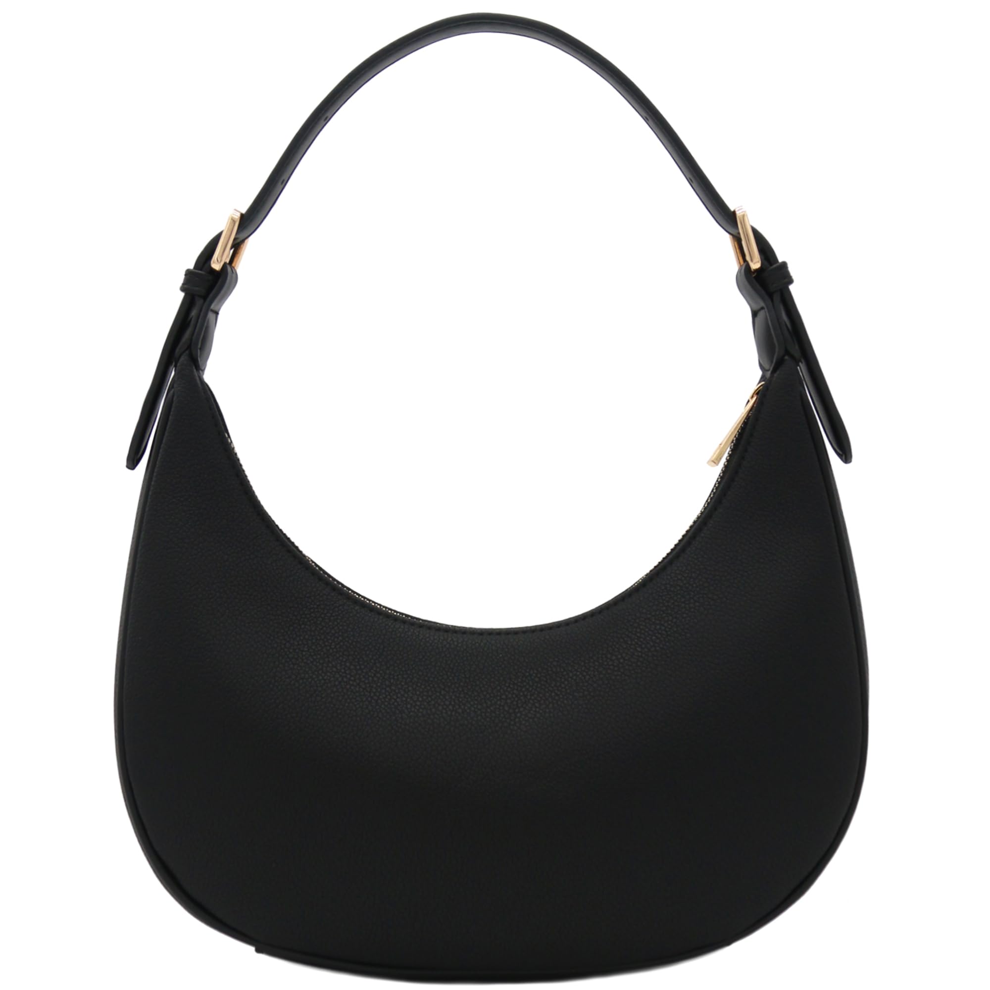 Foto 6 pulgar | Bolso De Hombro Fashionpuzzle Elegant Crescent De Piel Sintética Negra - Venta Internacional.