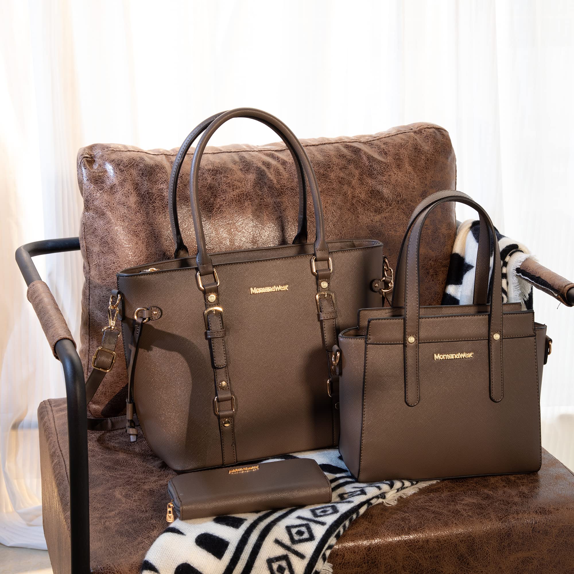 Foto 2 | Set De Monederos Montana West, Bolso Tipo Cartera De Piel Para Mujer - Venta Internacional.
