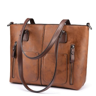 Foto 1 | Bolso Lovevook Grande Vintage De Piel Sintética Marrón Para Mujer - Venta Internacional.