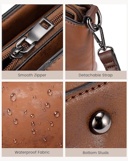 Foto 7 | Bolso Lovevook Grande Vintage De Piel Sintética Marrón Para Mujer - Venta Internacional.