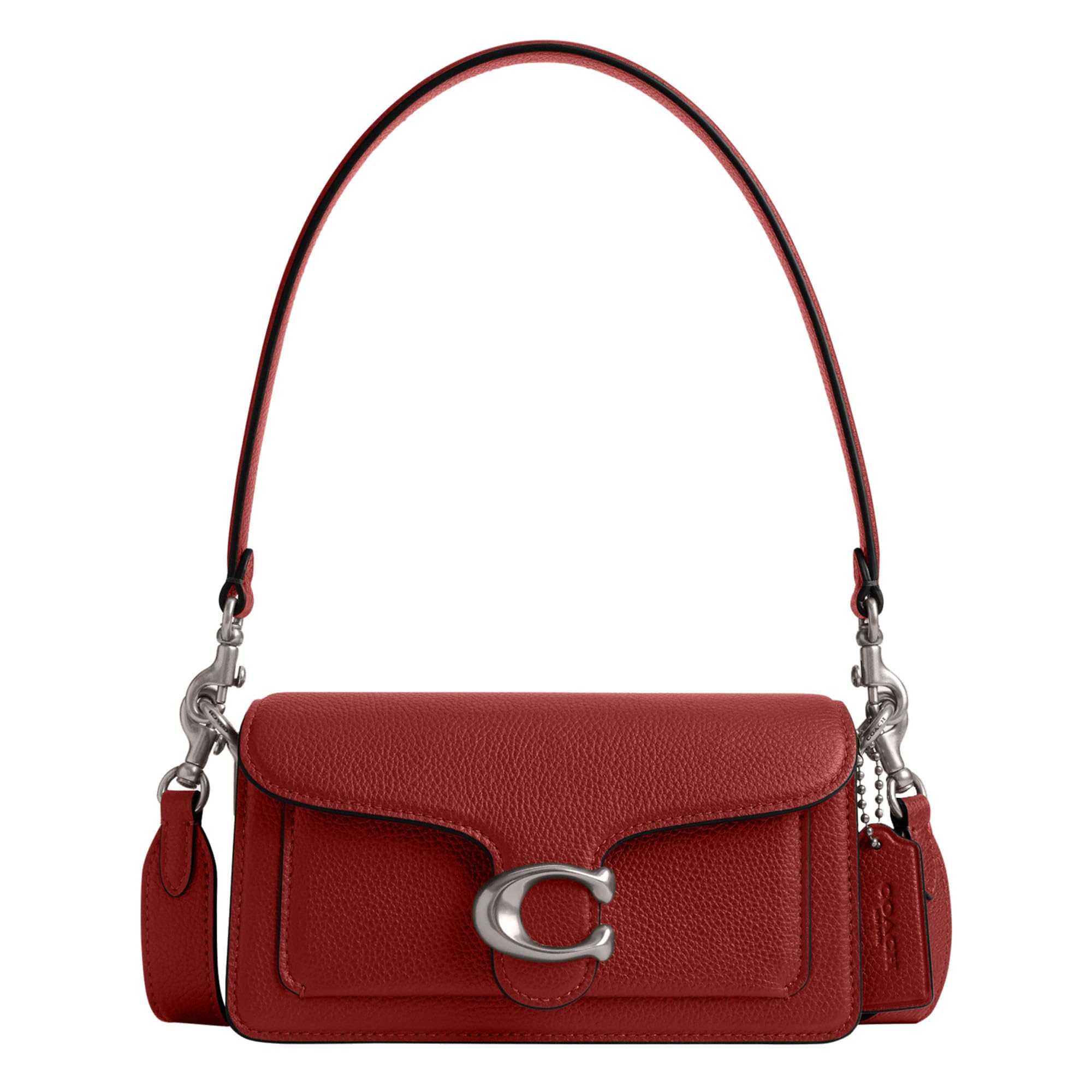 Foto 1 | Bandolera Coach Tabby De 20 Lh/piel Granulada Pulida Color Rubí - Venta Internacional.