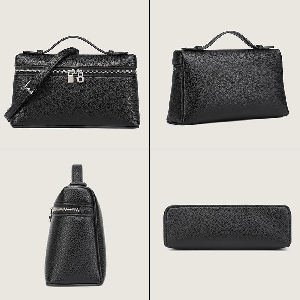 Foto 3 | Bandolera Rejolly L19 Para Mujer De Piel Sintética Negra - Venta Internacional.
